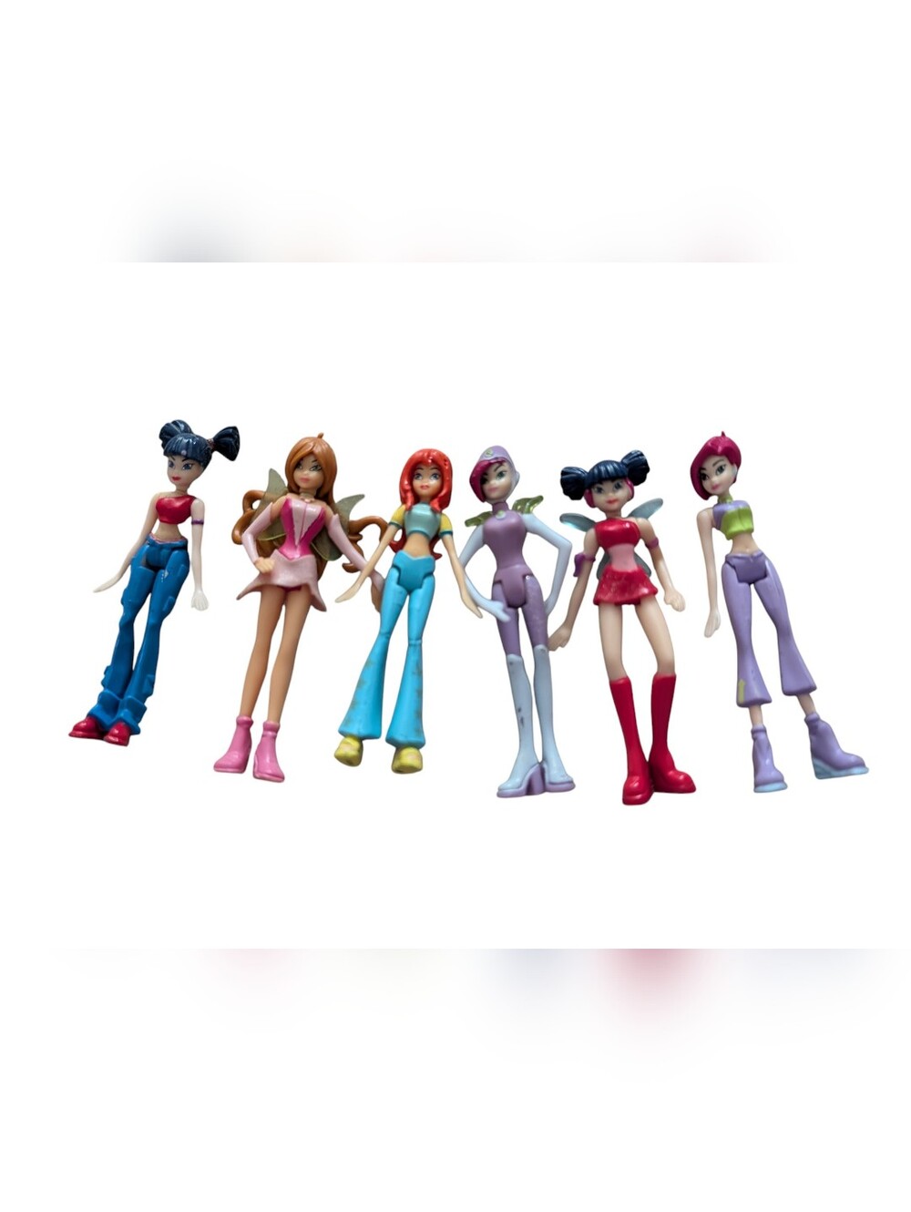 Vintage 2004 Mattel Winx Club Magical Minis Doll Lot of 6 TLC Flaw
